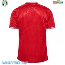 Camisa de time de futebol Dinamarca Replicas 1º Equipamento Europeu 2024 Manga Curta